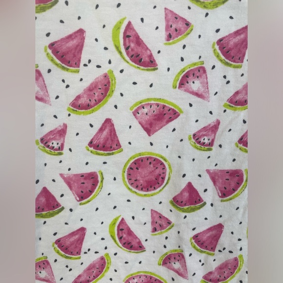 Cozee Corner White and Pink Short Sleeve Watermelon Printed T-Shirt L Women’s - Picture 5 of 5